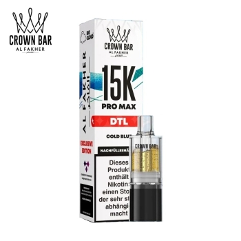 Al Fakher 15K Pro Max - Cold Blue - Pods 6mg DTL